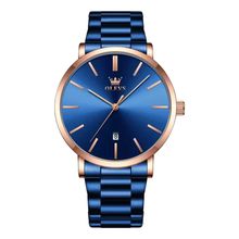 Relógio Masculino Olevs 2896 Quartz Luxo Ouro Á Prova d Água