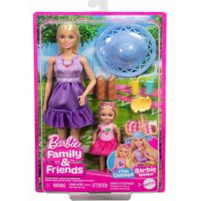 Boneca Barbie E Chelsea Family Malibu Piquenique Mattel