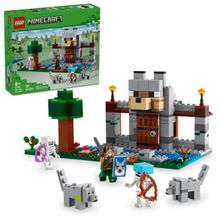Lego Minecraft Fortaleza Dos Lobos 312 Peças - 21261