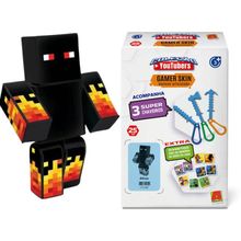Kit Boneco Athos com Chaveiros 25 cm Streamers Gamer Coleção Youtubers