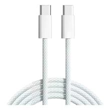Cabo Tipo C para Tipo C Branco Carregamento Rápido 60W
