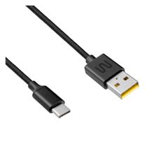 Cabo de Carregador Tipo C Preto 1 Metro USB A 4.8A Rápido