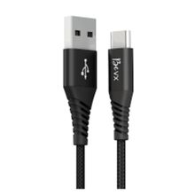 Cabo de Dados USB A Tipo C Preto 1 Metro 4.8A Carregamento