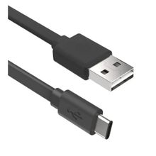 Cabo de Dados USB A Tipo C Preto 1m Celular Rápido 4.8A