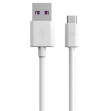 Cabo USB Branco Tipo C 1m Carregador Celular Rápido 4.8A