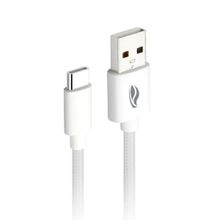 Cabo USB Tipo C Branco 1 Metro Celular Carregador Rápido 4.8A