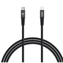 Cabo Lightning PD Preto Turbo Flexível 1m Material Qualidade Garantia