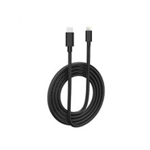 Cabo Lightning PD Preto Turbo 1 Metro Flexível Confiável Garantido