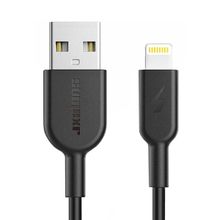 Cabo USB A para Lightning Preto 1 Metro Resistente Econômico Seguro