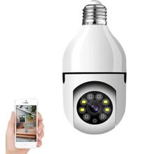 Câmera de Segurança Wi-Fi Lâmpada 360° com LEDs Ativados