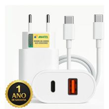 Carregador Tipo C 20W Para SAM A73 com Cabo Tipo C
