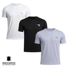 Kit 3 Camisetas Diadora Small Logo Masculina