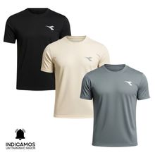 Kit 3 Camisetas Diadora Small Logo Masculina