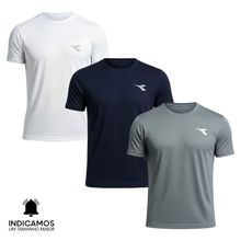 Kit 3 Camisetas Diadora Small Logo Masculina