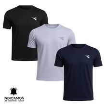 Kit 3 Camisetas Diadora Small Logo Masculina
