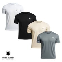 Kit 4 Camisetas Diadora Small Logo Masculina