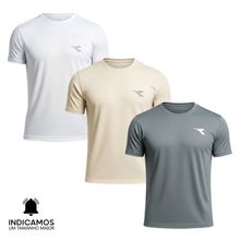 Kit 3 Camisetas Diadora Small Logo Masculina