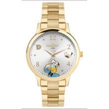 Relógio Condor Feminino Ref: Co2035nta/4k Dourado Pato Donald