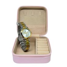 Relógio Tuguir Feminino Ref: Tg30389 Bicolor Estojo Porta Jóias