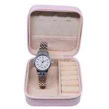 Relógio Tuguir Feminino Ref: Tg30377 Prateado Estojo Porta Jóias