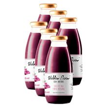 Kit 6X: Suco de Uva Integral Sem Açúcar Villa Piva 300ml