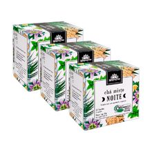Kit 3X: Chá Misto Noite Orgânico Kampo de Ervas 10 Sachês