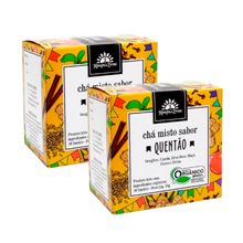 Kit 2X: Chá Misto Quentão Orgânico Kampo de Ervas 10 Sachês