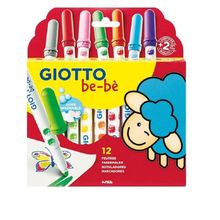 Canetinha Hidrocor JUMBO Giotto Bebê 12 Cores - Canson