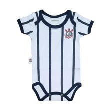Body Bebê Corinthians Jogo Branco Oficial