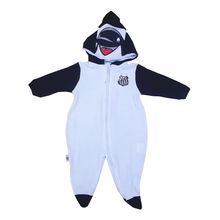 Macacão Bebê Santos Mascote com Gorro Oficial