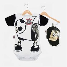 Body Corinthians Mascote com Boné Oficial