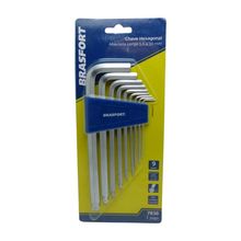 Jogo Chave Hexagonal Longa 1.5 a 10 mm - 9 Pçs (Torx)