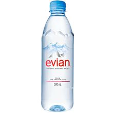 ÁGUA MINERAL EVIAN SEM GÁS PET 500ML
