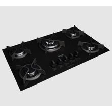 Cooktop 5 Bocas Vidro Tripla Chama Supreme Bivolt Dako 1514