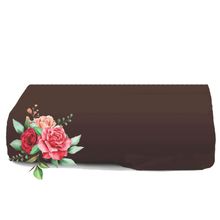 Lençol Dia a Dia Queen Sem Elástico Barato - Tabaco