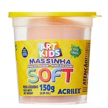 Massa de Modelar SOFT - AMARELO PESSEGO - 150g - ACRILEX