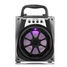 Caixa Som Portátil Bluetooth Mp3 Pen Drive Radio Fm Auxiliar 8w Aero D-BH1064 Preto