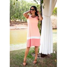 Vestido Pau a Pique Regata Listrado Salmom