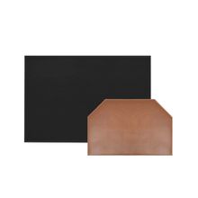 Jogo Americano Dupla Face Retangular Sousplat Hexa Preto Marrom