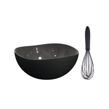Tigela e Batedor de Claras Fouet Kit Cozinha Preto 2un