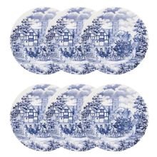 Conjunto 06 Pratos Rasos 26cm Actual Cena Inglesa - Biona/Oxford