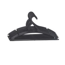 Kit 10 Cabides Adulto Preto Antideslizante Organizador ( 7007 )