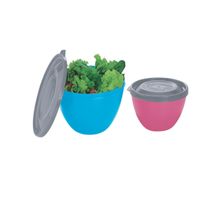 Kit com 2 Tigelas Herméticas Color 800ml e 1,8L ( 44436 )