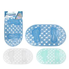 Tapete para Banheiro Oval Antiderrapante - Sortido