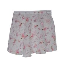 Saia Ballet VYA Fit Transpassada Estampada Infantil