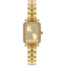 Relógio Orient Feminino Ref: Lgss0066 C1kx Retangular Dourado