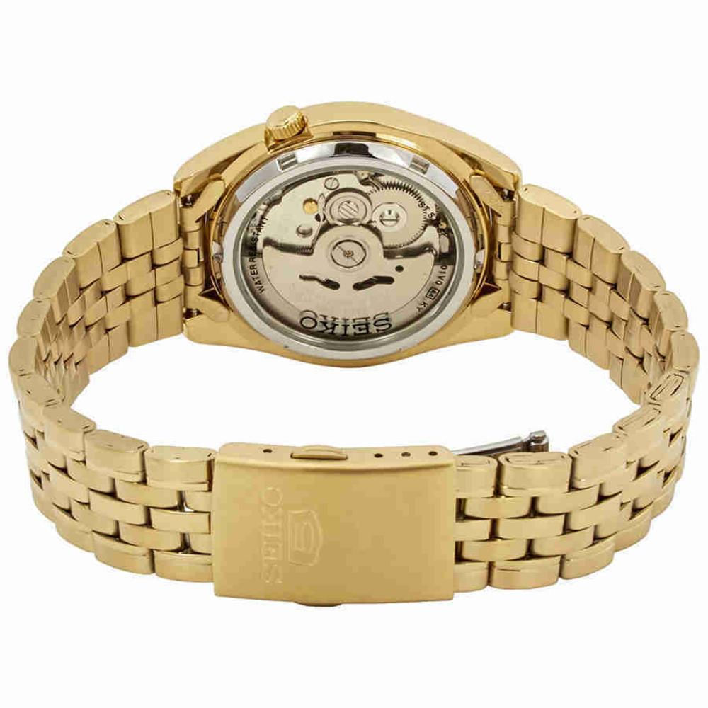 Relógio Seiko Masculino Ref: Snk366b1 C1kx Automático Dourado