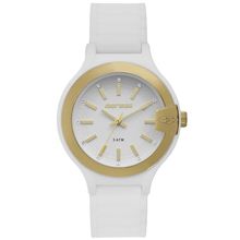 Relógio Mormaii Feminino Ref: Mo2036jt/8b Esportivo Analógico Branco