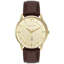Relógio Technos Masculino Ref: Gm10yu/0d Slim Dourado