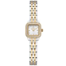 Relógio Technos Feminino Ref: 1042aa/1k Retangular Mini Bicolor